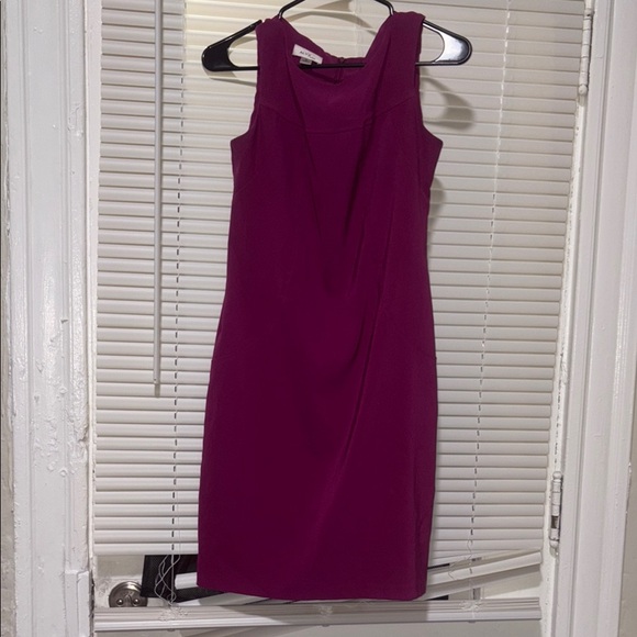 Elegant Magenta Sleeveless Dress - Picture 1 of 6